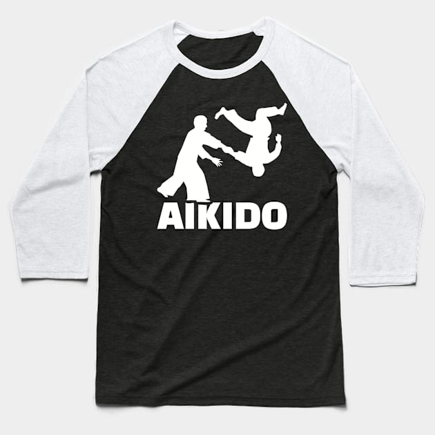 Aikido Baseball T-Shirt by Designzz